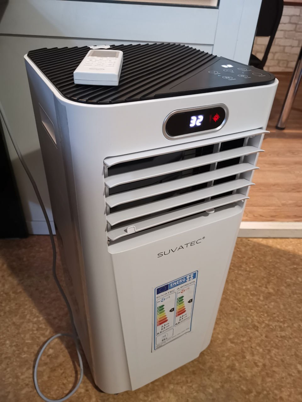 Aer condiționat portabil SUVATEC 8000 BTU Wi-Fi, 4 în 1 (până la 30 m²)
